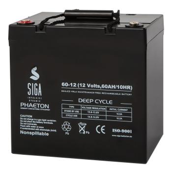 SIGA Phaeton AGM Deep Cycle Akku 60Ah 12V